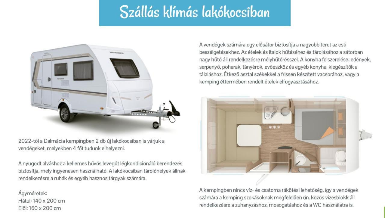 Lakokocsik A Tengerparton - Caravans At The Sandy Beach Privlaka  Εξωτερικό φωτογραφία